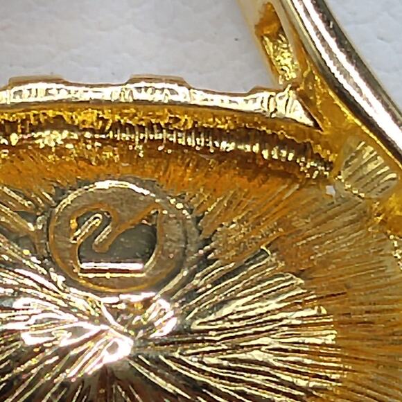 Vintage Swarovski Purple Crystal Pendant Necklace & Earrings, Monet Chain, 1990s - Picture 5 of 10